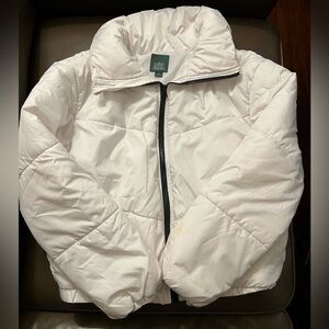 Wild Fable White Puffer Jacket
